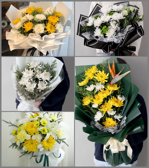 广东湛江市吴川市塘㙍镇樟山村白事花束代送